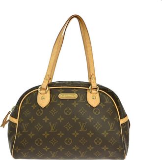 Louis Vuitton Montorgueil Handbag Monogram Canvas Brown Canvas Handbag (Pre-Owned)