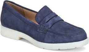 B&oslash;rn Bree Penny Loafer in Navy Suede at Nordstrom Rack, Size 8.5