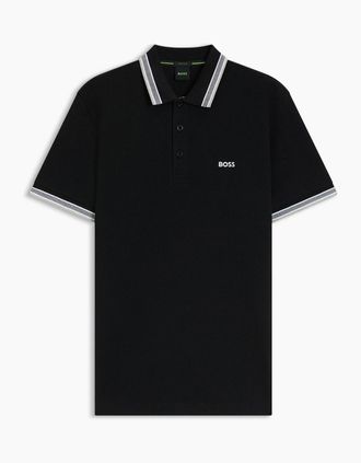 HUGO BOSS Mens Polo Shirt - Black - Size: 36
