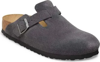 Birkenstock Boston - male - Birkenstock - Mules - Gray - 4 UK - Shoes