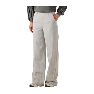 Object Object, Dames, Broeken, Grijs, Maat: S Poliester