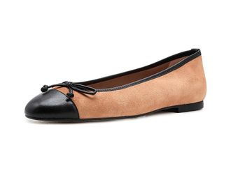 L.k. Bennett Kara Toe Cap Ballerina Flats Womens Flat Shoes Sand : EU 42 (US Womens 12) M, Leather