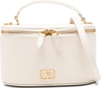 Valentino Garavani VLogo Signature Mini Bag - Dames - Handtassen - Beige - ONE Size - Leer - Tassen