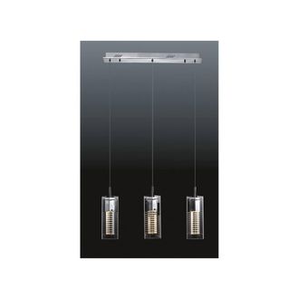 Netlighting Verizon Modern 3 Light Bar Pendant Ceiling Light MR11 in Silver