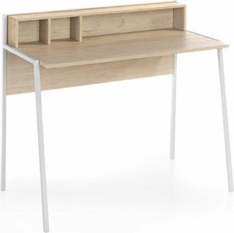 HERDASA Herdasa - Mesa Estudio Mod-tokio Acabado Roble/blanco, 50 X 105 X 90 Cm (fondo X Ancho X Alto)