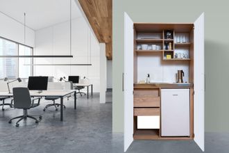 Respekta Cucina Cucina Da Ufficio Minicucina Cucina Singola Rovere Bianco Peter 104 Cm Respecta