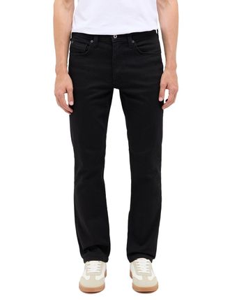 Mustang 5-Pocket-Jeans MUSTANG Style Washington Straight, Herren, Gr. 31, L&auml;nge 32, schwarz (schwarz, denim), Denim/Jeans, Obermaterial: 64% Baumwolle, 31% Po