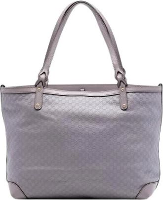 Gucci Pre-owned Tote Bag - Dames - Vintage Shopper - Paars - ONE Size - Leer - Vintage