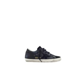 Golden Goose Black Glitter Heel Super-Star Trainers - female - Golden Goose - Sneakers - Black - 6 UK - Shoes