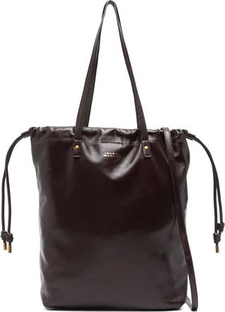 Isabel Marant Borsa a spalla Silven con coulisse - Rosso