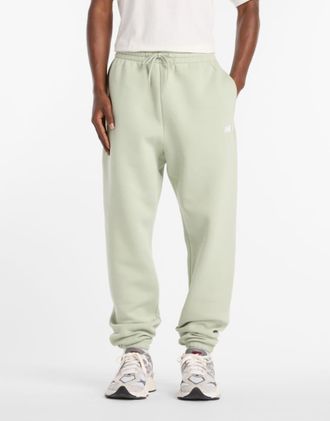 New Balance Sport Essentials - Joggers verdi in pile-Verde
