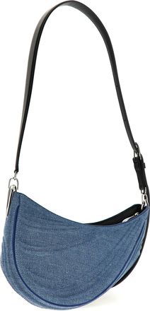MUGLER Womens Blue Calfskin Shoulder Bag