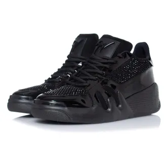 Giuseppe Zanotti TALON black trainers with rhinestones