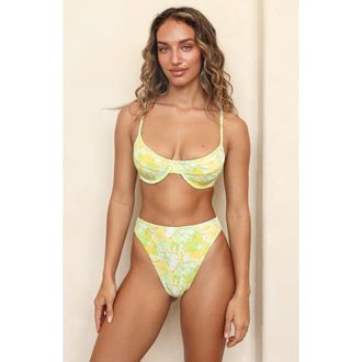 Dippin' Daisy's Swimwear West Coast Underwire Bikini Top in Lime Mojito at Nordstrom, Size X-Small