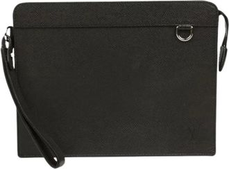 Louis Vuitton Pre-owned Clutches, female, Black, Size: ONE SIZE Pre-owned Standing Clutch