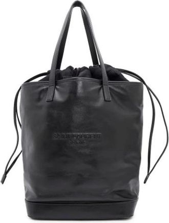 Saint Laurent Pre-owned Bucket Bags, female, Black, Size: ONE SIZE Pre-owned Leather shoulder-bags
