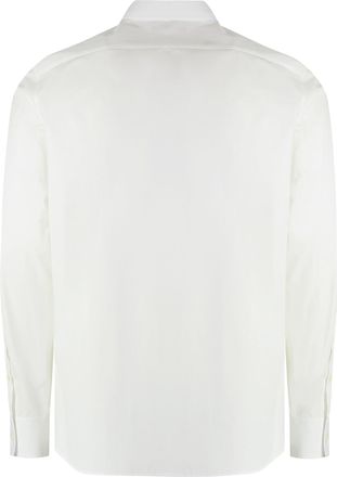 Valentino Garavani Mens White Cotton Poplin Shirt