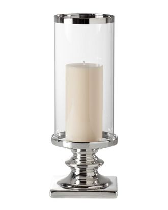 Torre & Tagus Fino Pedestal Hurricane 14In Candle Holder