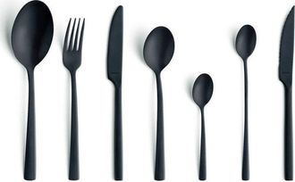 Amefa Amefa Manilla Set 42 Piezas Negro Mate Dise&ntilde;o Escandinavo