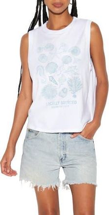 Spiritual Gangster Nurture Bowery Cotton Tank Top in White at Nordstrom Rack, Size X-Small