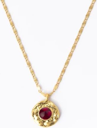 Classicharms Roaming Venus Crystal Molten Pendant Necklace in Gold/red at Nordstrom