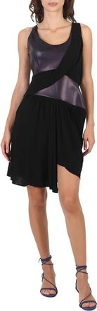 Atlein Ladies Mixed Jersey Draped Dress