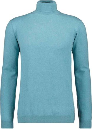 Ragman Rundhalspullover RAGMAN, Herren, Gr. 50, gr&uuml;n (minze, 320), 95% Baumwolle 5% Cashmere, hoch geschlossener Ausschnitt, Pullover Rundhalspullover