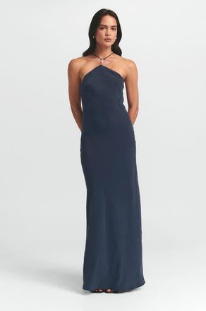 ST MRLO Anais Slip Dress in Shadow Navy at Nordstrom, Size 12