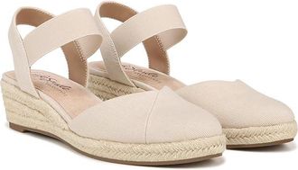 Life Stride Kimmie Wedge Espadrilles Womens Shoes Almond Milk : 8.5 M (B), Textile
