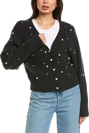 Brodie Beverley Bead Button Back 100% Cashmere Sweater