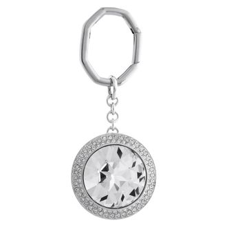 Swarovski Una Rhodium Plated Bag Charm