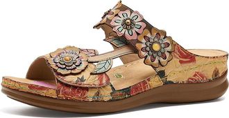 L'Artiste by Spring Step Feelsgreat Womens Sandals Beige : EU 41 (US Womens 9.5-10) M, Leather