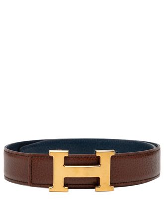 Hermès Cintura Togo Constance H reversibile 1995 - Blu