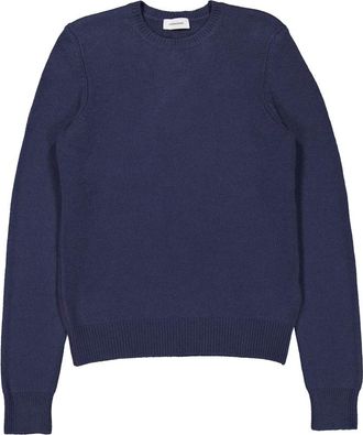 Ferragamo Slim Fit Crew Neck Cashmere Blend Sweater, Size Medium