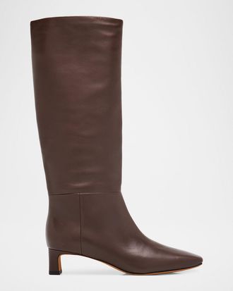 Vince Harlan Leather Knee-High Boots