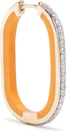 Maria Black 14K yellow gold diamond hoop earring - unisex - Diamond/14kt Yellow Gold - One Size