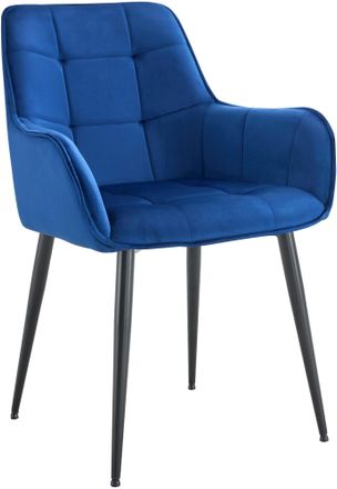 Clp Clp - Funda De Terciopelo Para Silla De Comedor Ferndale Azul Oscuro