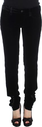 Ermanno Scervino Viscose Blend Velvet Slim Fit Womens Pants
