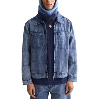 Scotch & Soda Workwear Denim Shirt Jacket in Navy at Nordstrom Rack, Size Large