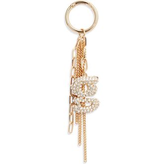 Chelsea28 Pav&eacute; Crystal Inital Bag Charm in G- Clear- Gold at Nordstrom