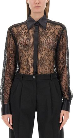Dolce & Gabbana Chantilly Lace Shirt-Donna