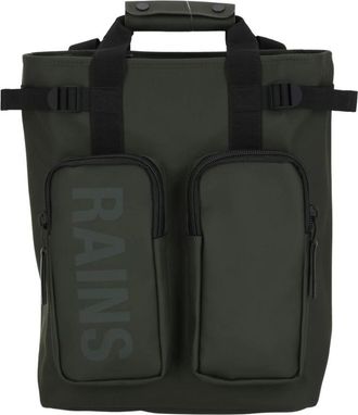 Rains Texel Tote Rugzak - unisex - Tassen - Groen - Maat: ONE Size Zijde