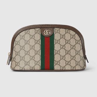 Gucci Ophidia Small Cosmetic Case, Beige, GG Canvas