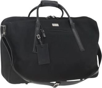 Gucci Pre-owned Canvas Weekendtas - Dames - Vintage Weekendtas - Zwart - ONE Size - Vintage
