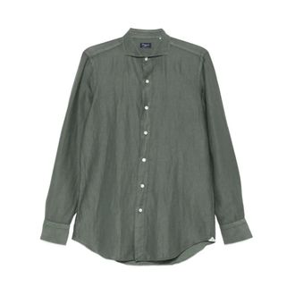 Finamore Hombre, Camisas, Verde, Talla: S