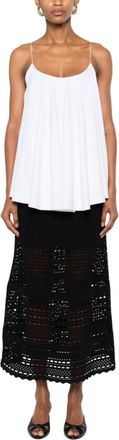 Jacquemus White Scoop Neck Top