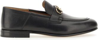 Ferragamo Black Slip On Loafers