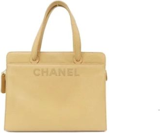 Chanel Pre-owned Handbags, female, Beige, Size: ONE SIZE Pre-owned Leather chanel-bags