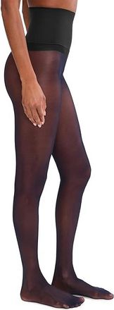 Commando Premier Womens Sheer Hose Navy : SM, Elastane/Nylon