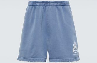 Balenciaga Political Campaign cotton fleece shorts